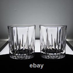 Set Of 2 Mikasa Arctic Lights Double Old Fashioned Whisky Tumbler Glass 359006