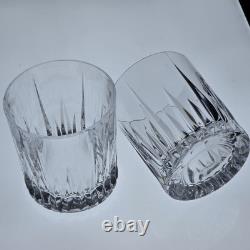 Set Of 2 Mikasa Arctic Lights Double Old Fashioned Whisky Tumbler Glass 359006