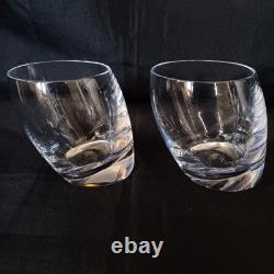 Set Of 2 Nambé Tilt Double Old Fashioned Glasses