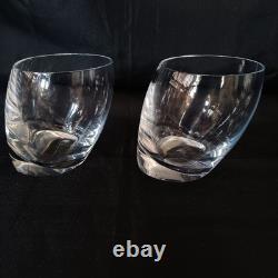 Set Of 2 Nambé Tilt Double Old Fashioned Glasses