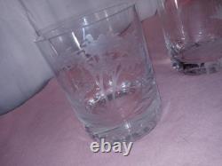 Set Of 2 Queen Lace Crystal American Wildlife FOX 12oz Double Old Fashioned 4