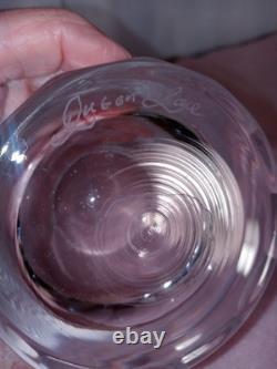 Set Of 2 Queen Lace Crystal American Wildlife FOX 12oz Double Old Fashioned 4