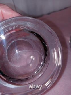 Set Of 2 Queen Lace Crystal American Wildlife FOX 12oz Double Old Fashioned 4