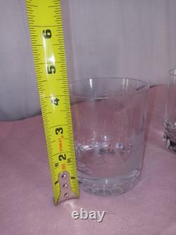 Set Of 2 Queen Lace Crystal American Wildlife FOX 12oz Double Old Fashioned 4