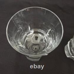 Set Of 2 Spire by Sasaki Crystal Double Old Fashioned Rocks Glasses Rare