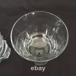 Set Of 2 Spire by Sasaki Crystal Double Old Fashioned Rocks Glasses Rare