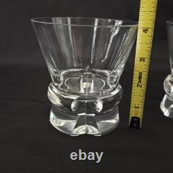 Set Of 2 Spire by Sasaki Crystal Double Old Fashioned Rocks Glasses Rare