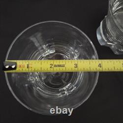 Set Of 2 Spire by Sasaki Crystal Double Old Fashioned Rocks Glasses Rare