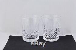 Set Of 2 Waterford Colleen 12oz Doubled Old Fashioned Glasses Mint