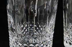 Set Of 2 Waterford Crystal Happy Birthday Double Old Fashioned Glasses No Box