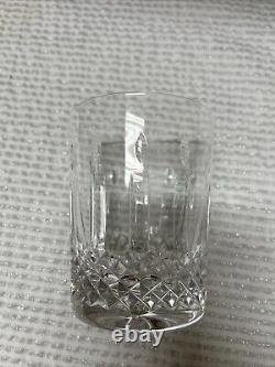 Set Of 2 Waterford Crystal Happy Birthday Double Old Fashioned Glasses No Box