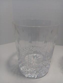 Set Of 2 Waterford Crystal Happy Birthday Double Old Fashioned Glasses No Box