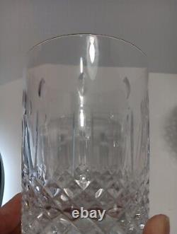 Set Of 2 Waterford Crystal Happy Birthday Double Old Fashioned Glasses No Box