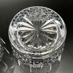 Set Of 2 Waterford Crystal Happy Birthday Double Old Fashioned Glasses No Box