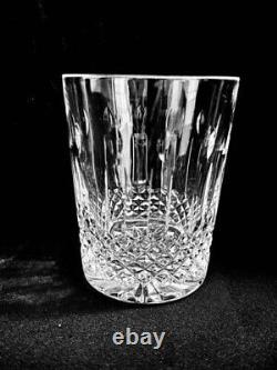 Set Of 2 Waterford Crystal Happy Birthday Double Old Fashioned Glasses No Box