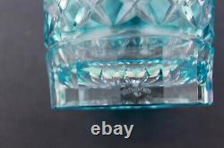 Set Of 2 Waterford Crystal Lismore Aqua Double Old Fashioned Glasses Nib