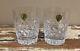 Set Of 2 Waterford LISMORE Double Old Fashioned 12 oz Flat Bottom 4 3/8 Glasses