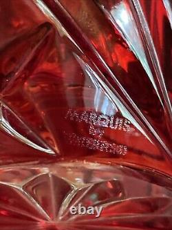 Set Of 3 WATERFORD Marquis BROOKSIDE Double Old Fashioned RED D0F Glasses EUC