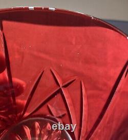 Set Of 3 WATERFORD Marquis BROOKSIDE Double Old Fashioned RED D0F Glasses EUC
