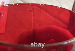 Set Of 3 WATERFORD Marquis BROOKSIDE Double Old Fashioned RED D0F Glasses EUC