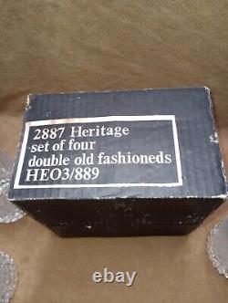 Set Of 4 Fostoria Double Old Fashioneds IOB 2887 Heritage HEO3/889
