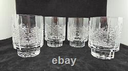 Set Of 4 Iittala Kuusi 4-1/4 Double Old Fashioned Glasses Excellent