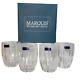 Set Of 4 Marquis by Waterford Double Old Fashioned Glasses Omega