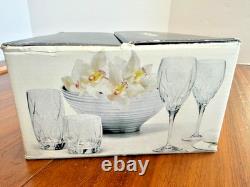 Set Of 4 Mikasa AGENA 5122465 Double Old Fashioned Crystal Glasses Slovenia NEW