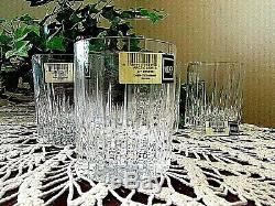 Set Of 4 Mikasa ARCTIC LIGHTS Double Old Fashioned Glasses-NEW WITH TAGS