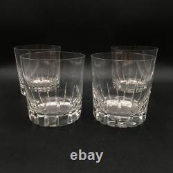 Set Of 4 Rosenthal Tivoli Crystal Double Old Fashioned Glasses Cr2126