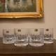 Set Of 4 Vintage Atlantis Castelo Crystal Old Fashioned Glasses Portugal NWOB