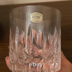 Set Of 4 Vintage Atlantis Castelo Crystal Old Fashioned Glasses Portugal NWOB