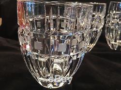Set Of 4 WATERFORD Crystal MARQUIS Quadrata Double Old Fashioned Glasses