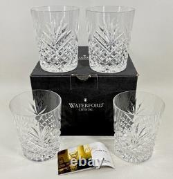 Set Of 4 Waterford Crystal Ciara Double Old Fashioned Glasses In Original Box #2
