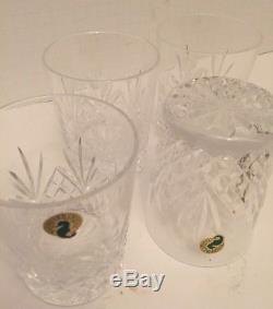 Set Of 4 Waterford Crystal Wat79 Giftware Double Old Fashioned Tumblers/glasses