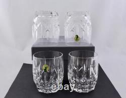 Set Of 4 Waterford Crystal Westhampton 12oz Double Old Fashioned Mint