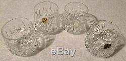Set Of 4 Waterford Lismore Traditions Crystal Glass Double Old Fashioned Tumbler