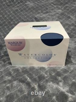 Set Of 4 Waterford Marquis Polka Dot Double Old Fashioned Glasses New in Box