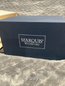 Set Of 4 Waterford Marquis Polka Dot Double Old Fashioned Glasses New in Box