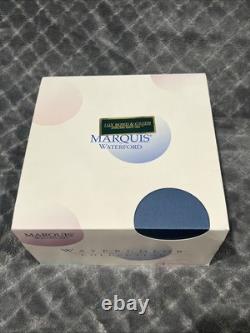 Set Of 4 Waterford Marquis Polka Dot Double Old Fashioned Glasses New in Box