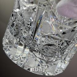 Set Of 5 Rare Riedel San Michele Cut Crystal Double Old Fashioned Glasses 4