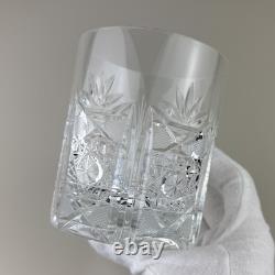 Set Of 5 Rare Riedel San Michele Cut Crystal Double Old Fashioned Glasses 4