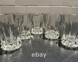 Set Of 5 Rosenthal Oleg Cassini Blossom Double Old Fashioned Glasses Dscntnd