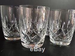 Set Of 5 Waterford Crystal Harper 4.5 Double Old Fashioned Tumblers