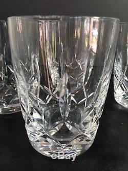 Set Of 5 Waterford Crystal Harper Double Old Fashioned Tumblers