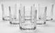 Set Of 6 Dansk Facette Round Crystal Double Old Fashioned Glasses France 3 3/4