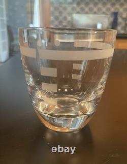 Set Of 6 Sasaki Japan By Lisa Jenks Etched Crystal Double Old Fashioned Tumblers