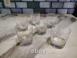 Set Of 6 Towle Crystal Reflections Whiskey Old Fashioned Bar Glasses 4 Austria