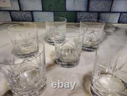 Set Of 6 Towle Crystal Reflections Whiskey Old Fashioned Bar Glasses 4 Austria
