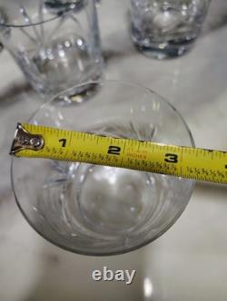 Set Of 6 Towle Crystal Reflections Whiskey Old Fashioned Bar Glasses 4 Austria